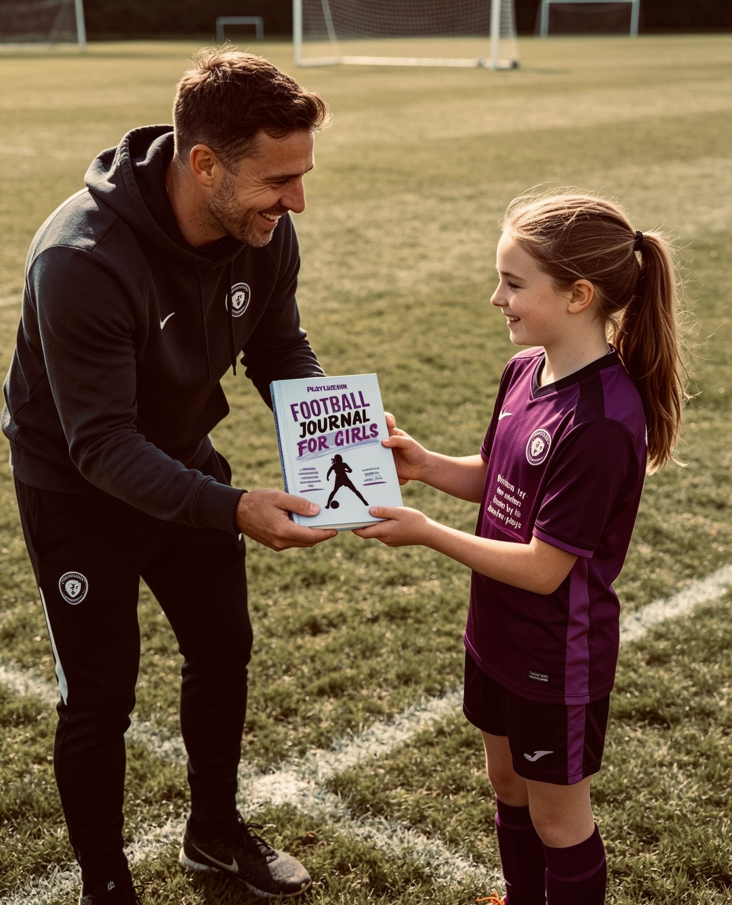 PLAYLIKEHER - Premium Hardback Edition Football Journal For Girls | Complete Season Football Journal for Female Footballers | FREE Delivery