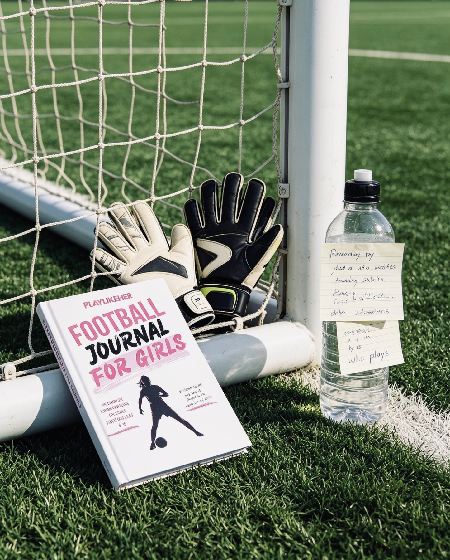 PLAYLIKEHER - Premium Hardback Edition Football Journal For Girls | Complete Season Football Journal for Female Footballers | FREE Delivery